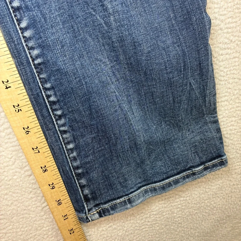 BKE Parker Bootcut Jeans Women 31x31.5 Blue High Rise Universal Stretch Distress